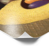 Osterhasen-Gräser-Lilie des Tals Fotodruck (Ecke)