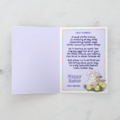 Osterhasen-Gruß Feiertagskarte (Innenseite)