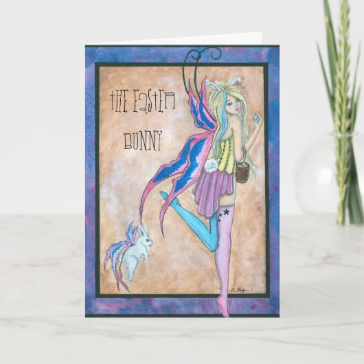 Osterhasen-Gruß-Karte Feiertagskarte (Vorderseite)