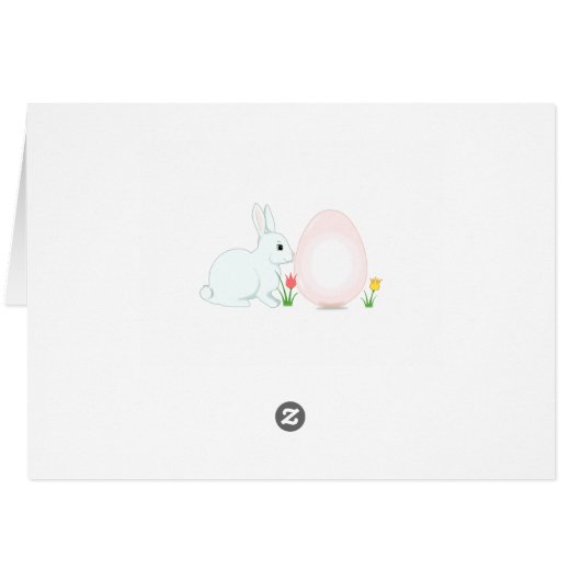 Osterhasen Grußkarte (Rückseite Horizontal)