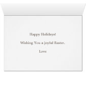 Osterhasen Grußkarte (Innenansicht Horizontal (Unten))