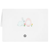 Osterhasen Grußkarte (Rückseite Horizontal)