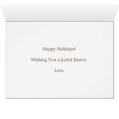 Osterhasen Grußkarte (Innenansicht Horizontal (Unten))