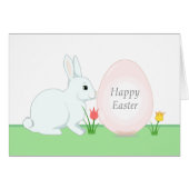 Osterhasen Grußkarte (Vorderseite (Horizontal))