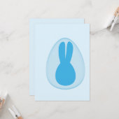 Osterhasen-Grußkarte Karte (Vorderseite/Rückseite Beispiel)