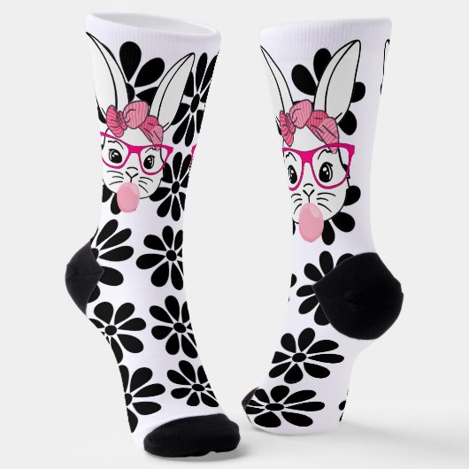 Osterhasen hübsch niedlich socken (Gewinkelt)