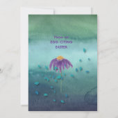 Osterhasen-Hühnchen Feiertagskarte (Rückseite)