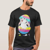 Osterhasen Hütchen aus Eiern Funny T-Shirt (Vorderseite)