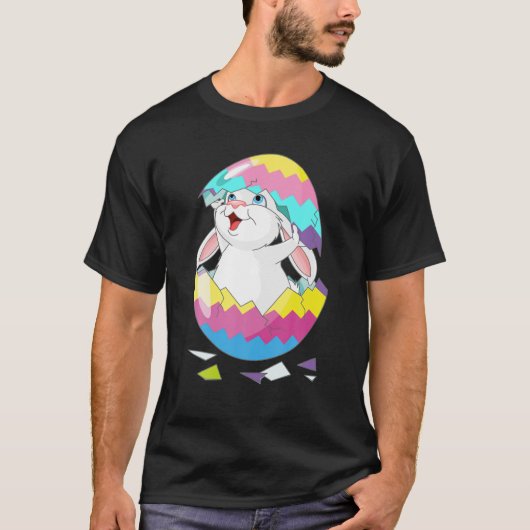 Osterhasen Hütchen aus Eiern Funny T-Shirt (Vorderseite)