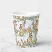 Osterhasen im Frühlingsgarten Party Pappbecher (Rechts)