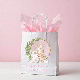 Osterhasen im Garten personalisierte Geschenktüte