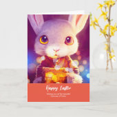 Osterhasen Jacob | Faltkarte Karte (Gelbe Blume)