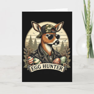 Osterhasen-Jäger Hirsch Bock Rückwärts Mütze Hirsc Karte