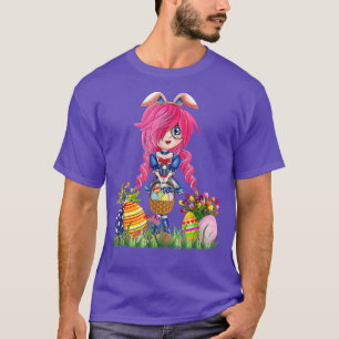 Osterhasen Japanischer Anime Merch Niedlich Manga  T-Shirt