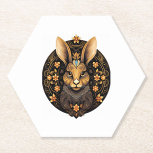 Osterhasen Kaninchen Mandala Artester Tag Untersetzer