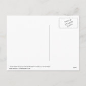 Osterhasen-Kaninchen Postkarte (Rückseite)