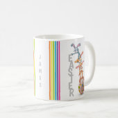 Osterhasen-Kanincheneier Personalisiert | Urlaub Kaffeetasse (VorderseiteRechts)