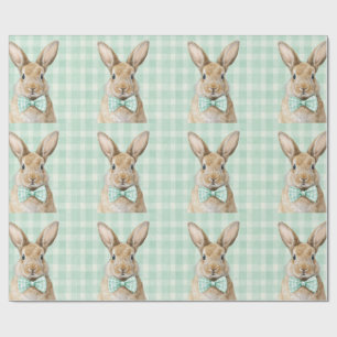Osterhasen-Karomuster-Geschenkpapier Geschenkpapier