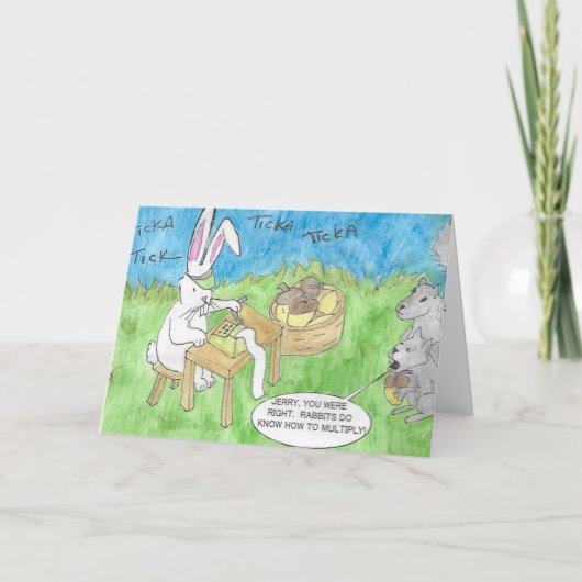 Osterhasen-Karte Feiertagskarte (Vorderseite)
