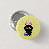 Osterhasen-Katze Button (Vorne & Hinten)