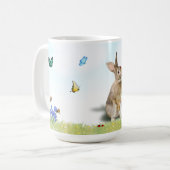 Osterhasen Kick Lady Bugs Butterflies Crocus Kaffeetasse (Vorderseite Links)