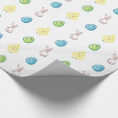Osterhasen-, Kick- und Ostereier Geschenkpapier (Ecke)