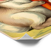 Osterhasen Kinderzimmer an der Ostsee Poster (Ecke)