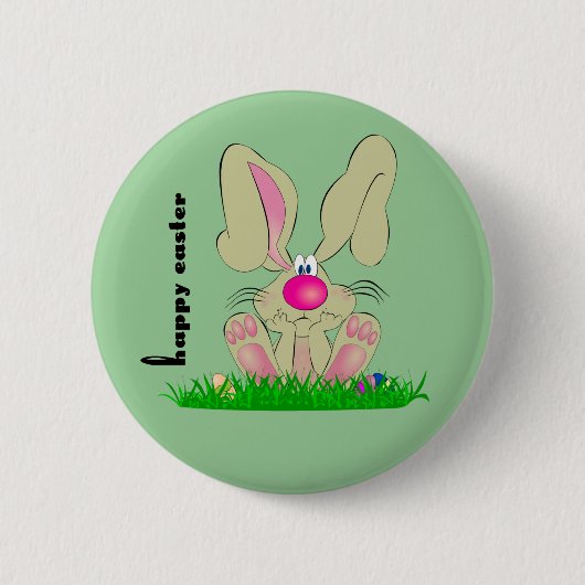 Osterhasen-Knopf Button (Vorderseite)