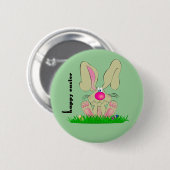 Osterhasen-Knopf Button (Vorne & Hinten)