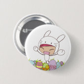 Osterhasen-Knopf Button (Vorne & Hinten)