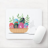 Osterhasen-Korb Mousepad (Mit Mouse)