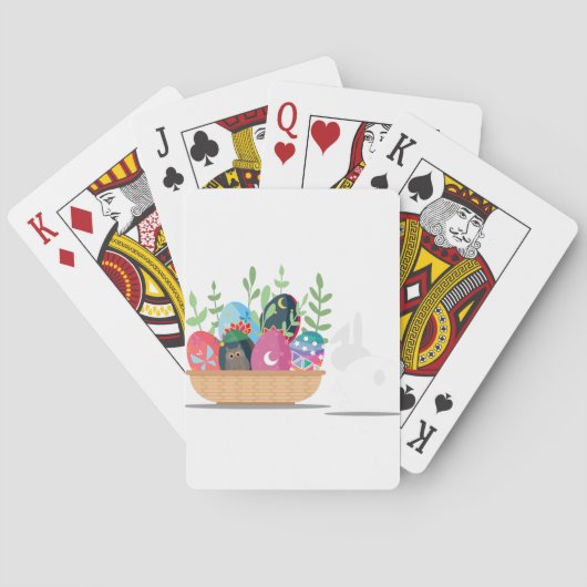 Osterhasen-Korb Spielkarten (Rückseite)