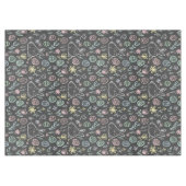 Osterhasen-Kritzelmuster auf Schultafelstyle-Hinte Tischdecke (Vorderseite (Horizontal))