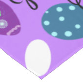 Osterhasen Küken Lila Rot Grün Eier Tischdecke (Schrägansicht)