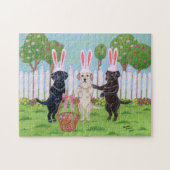 Osterhasen Labradors Puzzle (Horizontal)