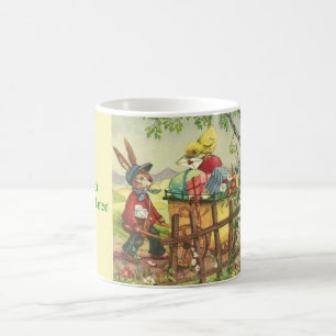 Osterhasen-Liefermug im Vintage-Stil Kaffeetasse
