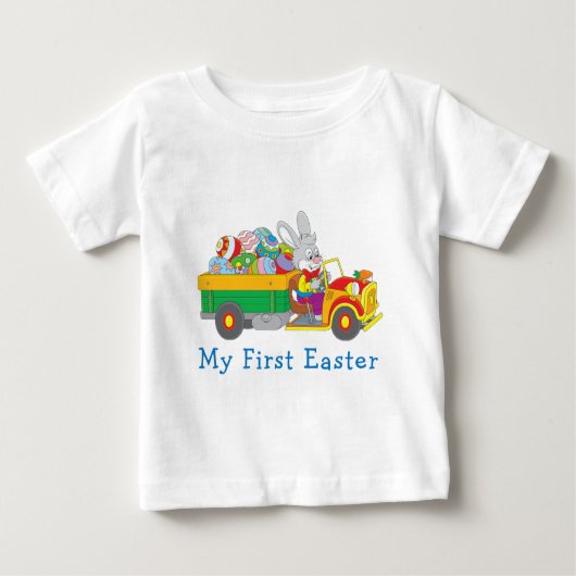 Osterhasen Lieferwagen | Mein erster Ostern Baby T-shirt (Vorderseite)