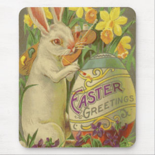 Osterhasen-Malerei-Ei-Osterglocke-Krokus Mousepad