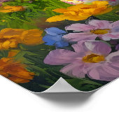 Osterhasen-Mauer-Kunstposter Poster (Ecke)