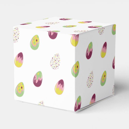 Osterhasen mit Eiern. Geschenkschachtel (Rückseite)