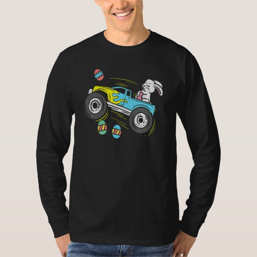 Osterhasen Monster LKW Niedlich T-Shirt (Vorderseite)