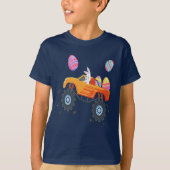 Osterhasen Monster LKW Niedliche Jungen Kinder T-Shirt (Vorderseite)