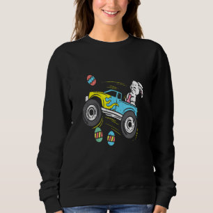 Osterhasen Monster LKW Niedliche Jungen Kinder T Sweatshirt