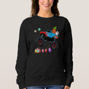 Osterhasen Monster LKW Niedliche Jungen Kinder T Sweatshirt