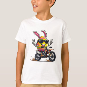 Osterhasen Motocross Rider mit Dirt Bike Egg T-Shirt