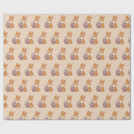 Osterhasen-Muster-Geschenkpapier | Glänzende Kunst Geschenkpapier