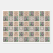 Osterhasen-Neutralpolka-Dot Personalisiert Geschenkpapier Set (Vorderseite 2)