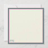 Osterhasen Niedlicher Spaß Blorinspirivität Mitteilungskarte (Rückseite)