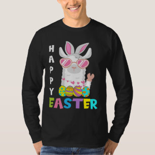 Osterhasen Niedliches Kaninchen Fliegenreiten Llam T-Shirt