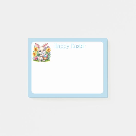 Osterhasen-Notizen Post-it Klebezettel (Vorderseite)
